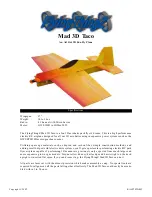 Preview for 1 page of flying Thinz Mad 3D Taco Instruction Manual