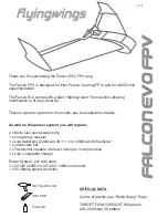 Preview for 1 page of flyingwings Falcon Eco FPV Manual