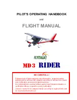 Flyitalia MD-3 Rider Pilot'S Operating Handbook And Flight Manual preview