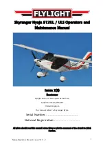 Предварительный просмотр 1 страницы Flylight Airsports Skyranger Nynja 912UL Operator And  Maintenance Manual