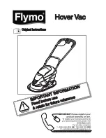 Предварительный просмотр 1 страницы Flymo Hover Vac Original Instructions Manual