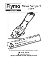 Flymo MICRO COMPACT 300+ Manual предпросмотр