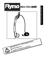 Preview for 1 page of Flymo Mini Trim Auto Instruction Manual