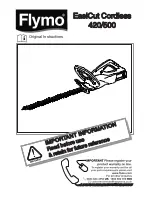 Flymo MULTIMO 420 Original Instructions Manual предпросмотр