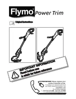 Flymo Power Trim SET250 Original Instructions Manual preview