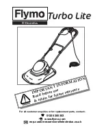 Flymo Turbo Lite 350/400 Operating Manual preview