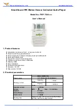 Preview for 1 page of Flyron Technology SmartSound FNP-702A User Manual