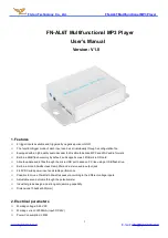 Flyron FN-AL6T User Manual preview