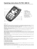 Предварительный просмотр 1 страницы Flytec 3005 SI Operating Instructions