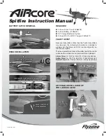 Flyzone Aircore Spitfire Instruction Manual preview