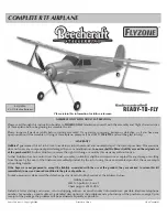 Flyzone beechcraft staggerwing Instruction Manual preview