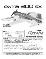 Flyzone extra 300 sx Instruction Manual preview