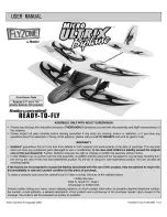 Flyzone Micro Ultrix Biplane User Manual preview