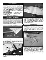 Предварительный просмотр 5 страницы Flyzone SKYFLY Instruction Manual