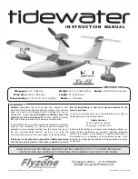 Flyzone Tidewater Instruction Manual preview