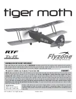 Preview for 1 page of Flyzone Tiger moth User Manual