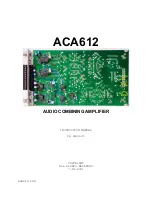 FM Systems ACA612 Instruction Manual preview