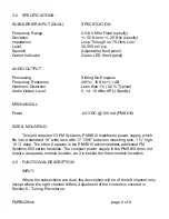 Preview for 4 page of FM Systems FMR622S Instruction Book