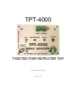 Preview for 1 page of FM Systems TPT-4000 Instruction Book