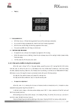 Preview for 17 page of FM RX 424HG Instruction Manual