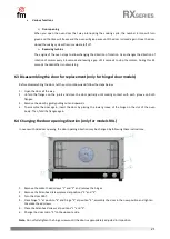 Preview for 21 page of FM RX 424HG Instruction Manual