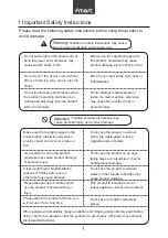 Предварительный просмотр 3 страницы Fmart YZ-X1 Instruction Manual