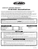 Preview for 1 page of FMF Ti-Q Installation Manual