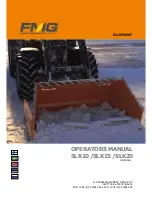 Preview for 1 page of FMG SLK10 Operator'S Manual