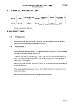 Preview for 9 page of FMG TLN250 Operator'S Manual