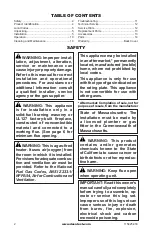 Preview for 2 page of FMI BCS18 Owner'S Operation And Installation Manual