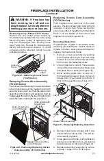 Preview for 25 page of FMI (C)TC36P series Owner'S Manual And Installation Instructions