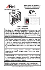 Preview for 1 page of FMI C42MW-LS Owner'S Operation And Installation Manual