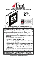 FMI CD32M-LS Owner'S Operation And Installation Manual предпросмотр