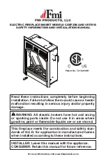 FMI CGEF23B Safety Information And Installation Manual предпросмотр