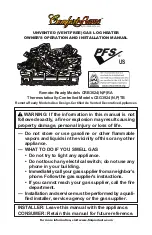 Preview for 1 page of FMI Comfort Flame CRB3624NRA Owner'S Operation And Installation Manual