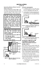 Preview for 12 page of FMI Comfort Flame CRB3624NRA Owner'S Operation And Installation Manual