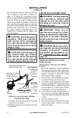 Preview for 16 page of FMI Comfort Flame CRB3624NRA Owner'S Operation And Installation Manual