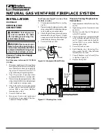 Предварительный просмотр 16 страницы FMI COMPACT HEAT MAJIC FMH26TN Owner'S Operating And Installation Manual