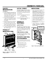 Preview for 3 page of FMI COMPACT HEAT MAJIC Owner'S Operation And Installation Manual