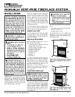 Preview for 8 page of FMI COMPACT HEAT MAJIC Owner'S Operation And Installation Manual