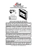 Preview for 1 page of FMI DVC36 Owner'S Installation Instructions Manual