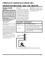 Предварительный просмотр 8 страницы FMI EMBER MASTER VFN18R Owner'S Operation And Installation Manual