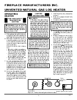 Предварительный просмотр 14 страницы FMI EMBER MASTER VFN18R Owner'S Operation And Installation Manual