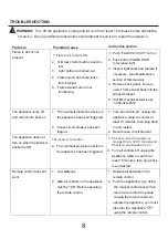 Предварительный просмотр 8 страницы FMI FEF18 Owner'S Manual