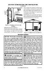 Предварительный просмотр 8 страницы FMI FLAME-MAX FVFM27NR Owners Manual And Installation Manual