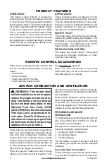 Preview for 6 page of FMI FLAME-MAX FVFM27NR Owner'S Manual