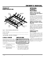 Preview for 3 page of FMI FMLR18 Owner'S Operation And Installation Manual