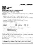 Preview for 5 page of FMI FPVF33NR Owner'S Operation And Installation Manual