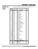 Preview for 35 page of FMI FSDVBNC Owner'S Operation And Installation Manual