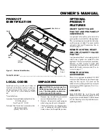 Предварительный просмотр 3 страницы FMI FVTR18 Owner'S Operation And Installation Manual